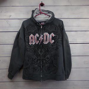 ROCKWARE AC/DC Black Ice Hoodie-Black/Gray-XL